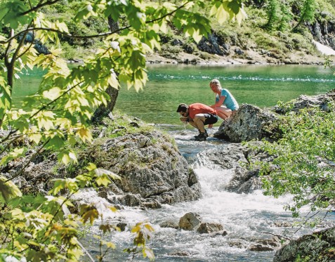 Erfrischung beim Wandern © Wagrain-Kleinarl-Tourismus